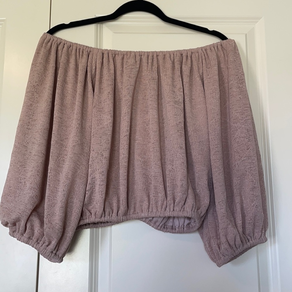 MAVERICK off the shoulder pink top